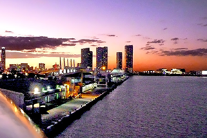 Miami, Florida, USA cruise port of call