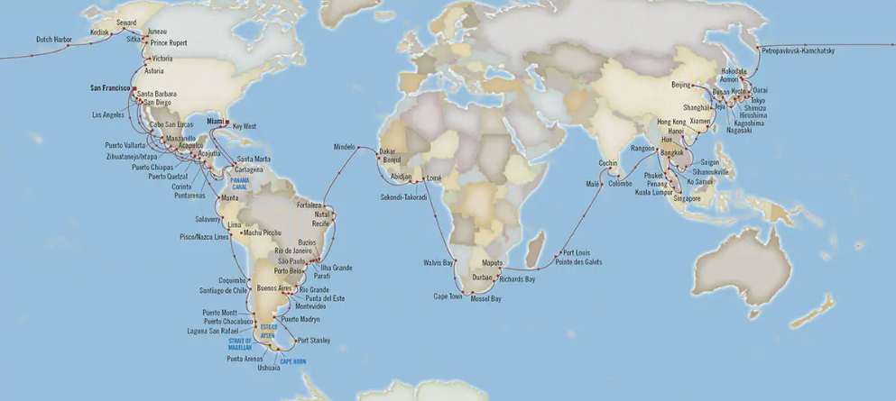 world cruises 2019 and 2020